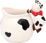 Caja de almacenamiento de cerámica de vaca Dekohelden24, aprox. 12 x 11 x 20,5 cm, 20 Cajas para guardar alimentos Naty Shop Jarra
