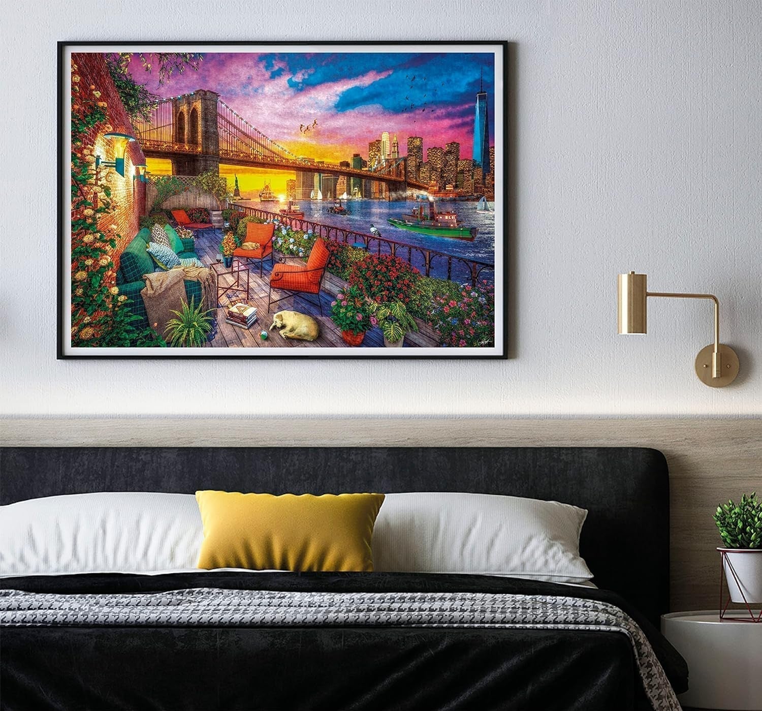 Clementoni - 33552 Colección - Manhattan Balcón Atardecer, Puzzle de 3000 piezas para adultos y niños de 10 años, juego de habilidad para toda la familia Puzzle Naty Shop
