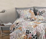 MARIMEKKO Juego de ropa de cama Queen, ropa de cama de percal de algodón con fundas de almohada a juego, decoración del hogar durante todo el año (Pieni Letto, multicolor, cama tamaño queen) Naty Shop Edredones y edredones