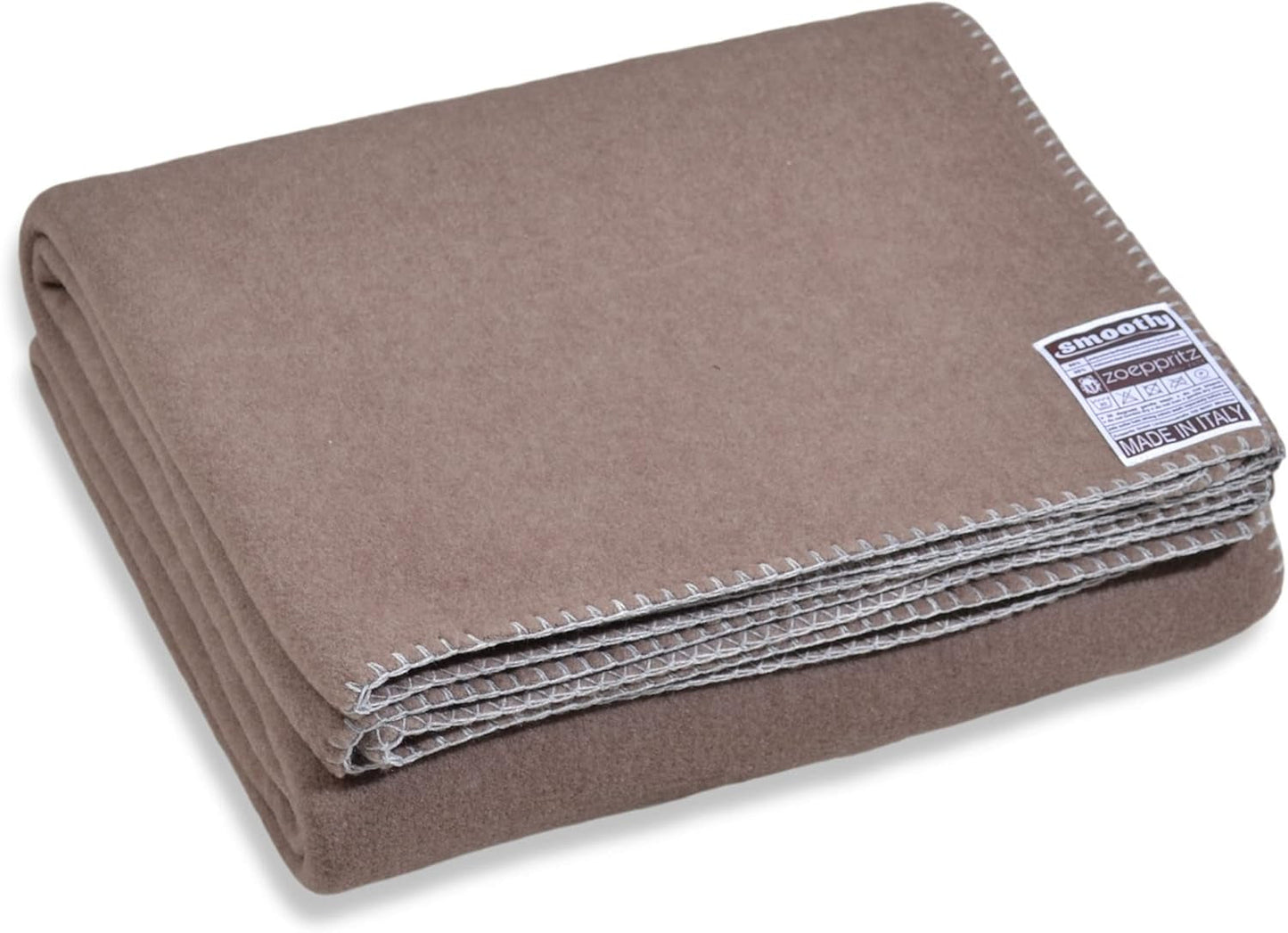 Zoeppritz since 1828 Manta polar suave - Manta polar cómoda y esponjosa - Vegano - 140X190Cm - 010 Blanquecino, 010 Blanquecino Zoeppritz Since 1828 840 Humo 140X190Cm