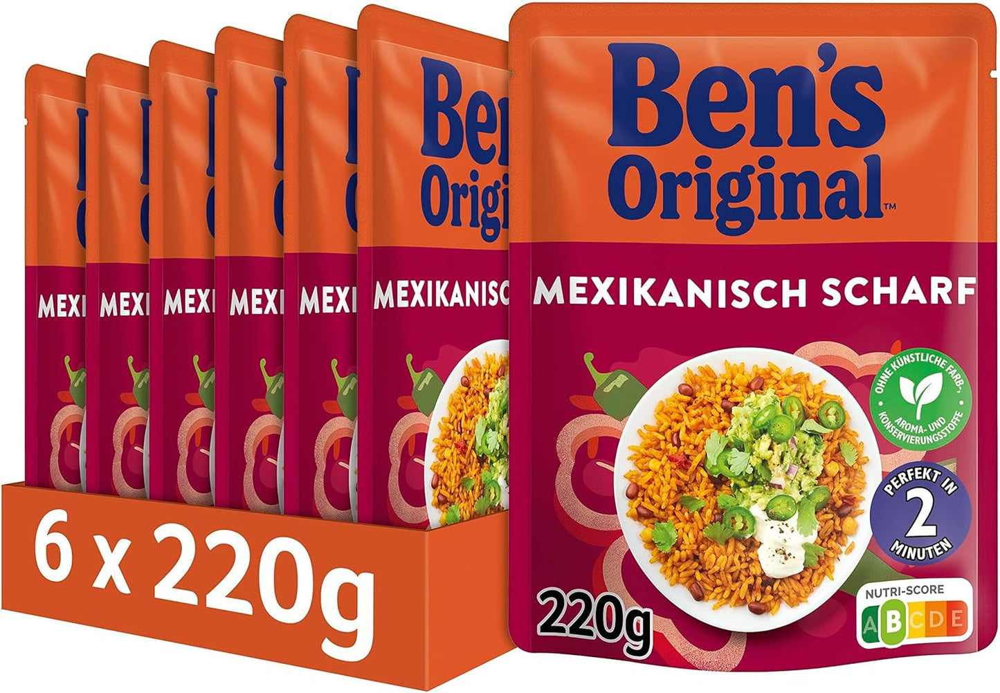 BEN'S ORIGINAL™ arroz mexicano express 6 x 220g