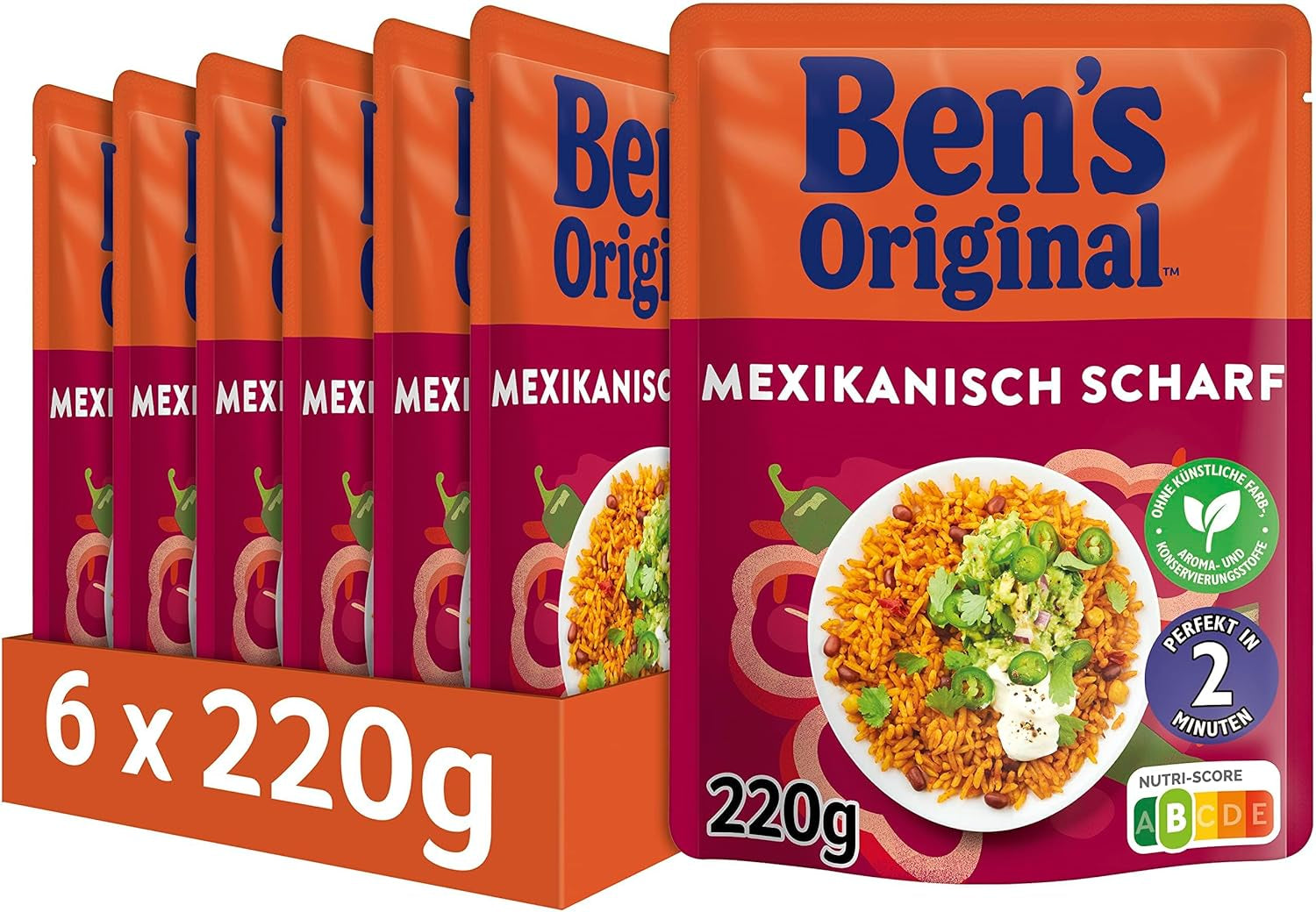 BEN'S ORIGINAL™ arroz mexicano express 6 x 220g