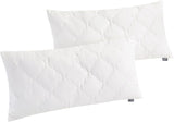 Traumnacht Almohada de bambú con fibras de bambú, hipoalergénica, antibacteriana Juego de almohadas con cremallera, compuesto por 2 almohadas de 40X80Cm, certificado Oeko-Tex, desarrollado en Alemania Naty Shop almohadas estándar Almohada 40 X 80 Cm