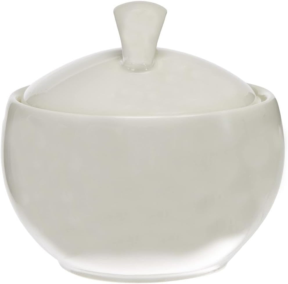 Villeroy & Boch New Cottage Basic Sugar Bowl, 450 ml, altura: 6,5 cm, porcelana premium, blanca