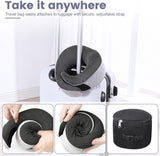 Almohada para el cuello Almohada de viaje de espuma viscoelástica Diseño ergonómico Almohada para el cuello de espuma viscoelástica con máscara para los ojos 2 tapones para los oídos y bolsa de almacenamiento Perfecto para dormir en la carretera cuando viaja Naty Shop Almohadas ortopédicas cervicales