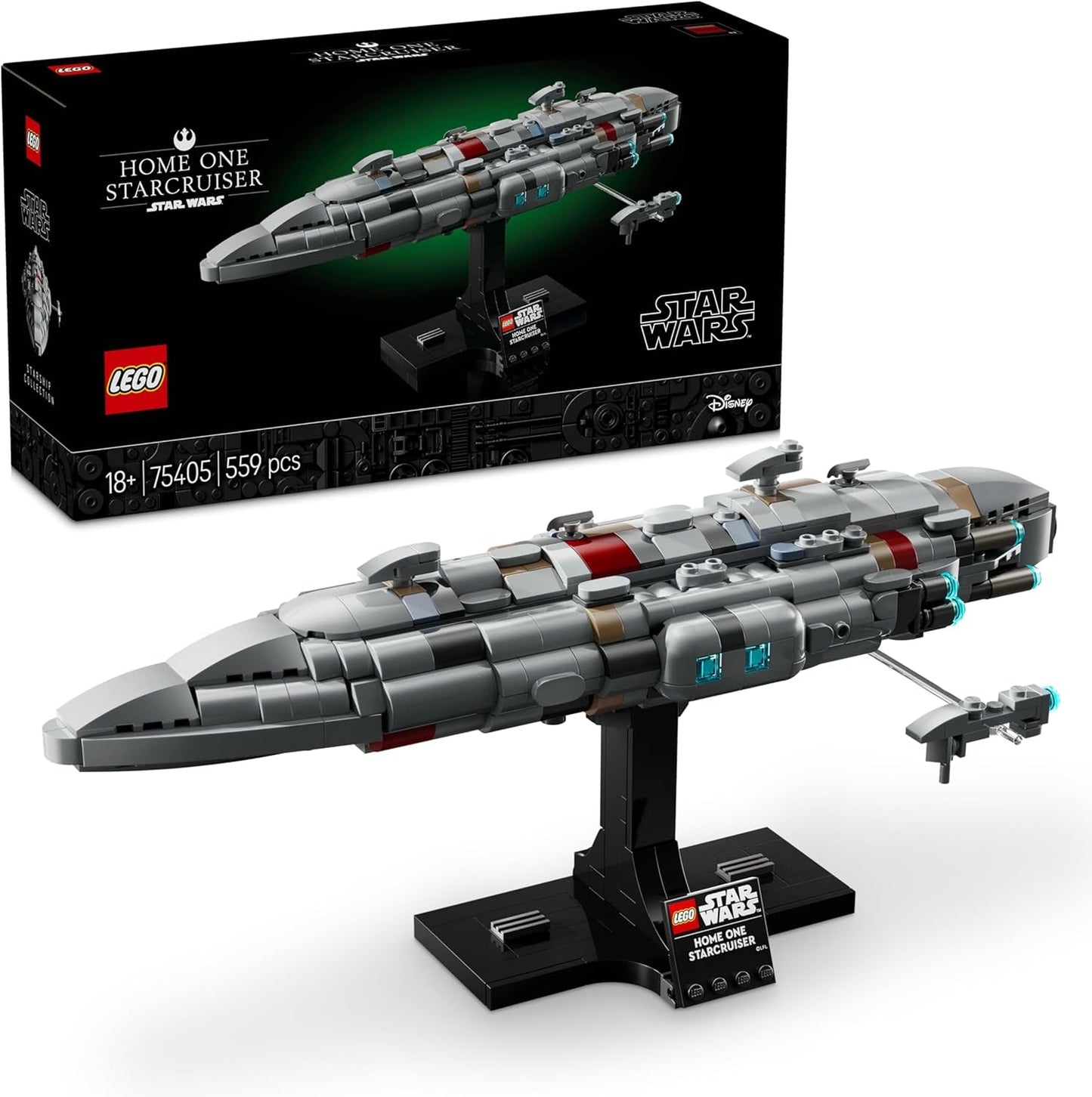 LEGO Star Wars 75405 Home One Starcruiser de Return of the Jedi - Modelo de nave estelar - Set de fantasía y colección para construir y exhibir - Regalo para fanáticos adultos y adolescentes Juegos de construcción Besuche den LEGO-Store Default title
