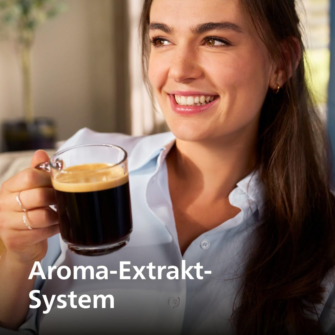 PHILIPS Cafetera espresso automática serie 2200 - 2 especialidades de café, pantalla táctil, espumador de leche clásico, molinillo cerámico, negro mate (EP2220/10)
