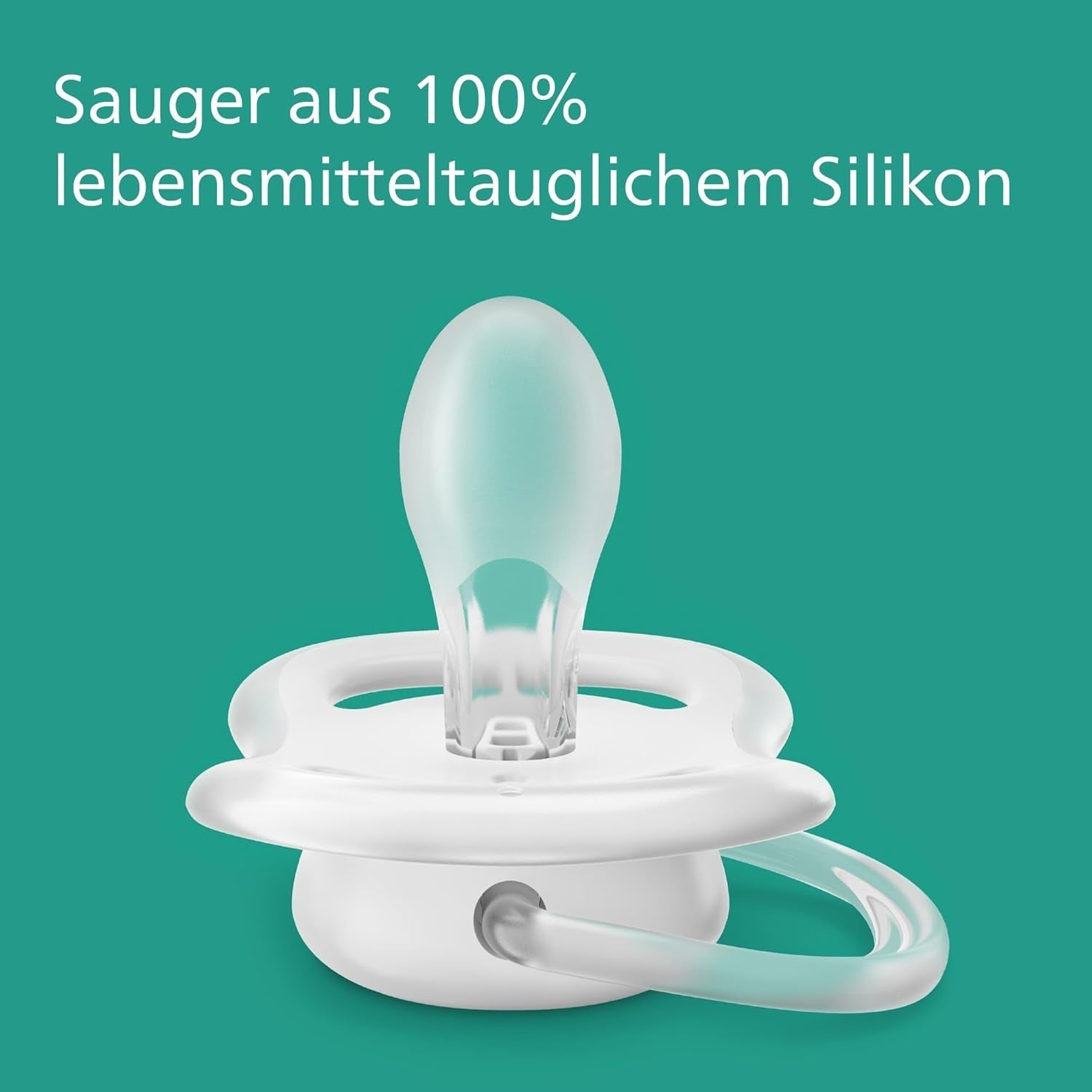 Chupetes Philips AVENT ultra air - pack de 4 chupetes transpirables sin BPA para bebés de 0 a 6 meses, incluido estuche de transporte y esterilización, color sol/arcoíris (modelo SCF085/65)