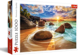 Trefl TR10461 Samudra Beach, India Rompecabezas de 1000 piezas de calidad premium para adultos y niños mayores de 12 años, rompecabezas colorido Naty Shop Título predeterminado
