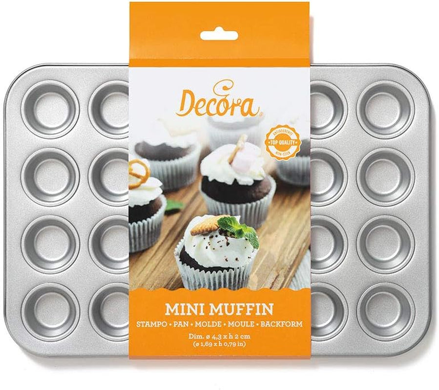 0070035 FORMA DE FONDO PARA 24 MINI MUFFINS 38,5 X 26 X 2 H CM Moldes y bandejas para hornear Naty Shop