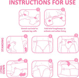 Pañales estampados para adultos, 5500-5800 ml, paquete de 2 - Blushing Baby (M)