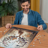 Ravensburger Puzzle 12000459 - El Ciervo Mágico - Puzzle de 1000 piezas para adultos y niños a partir de 14 años, rompecabezas de ciervos Puzzle Naty Shop