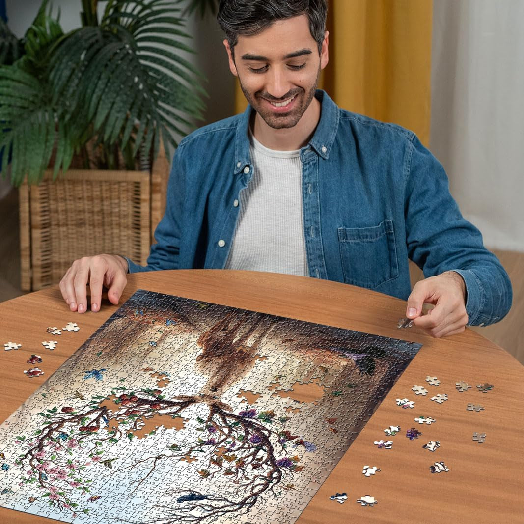 Ravensburger Puzzle 12000459 - El Ciervo Mágico - Puzzle de 1000 piezas para adultos y niños a partir de 14 años, rompecabezas de ciervos Puzzle Naty Shop