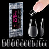 504 Uds. Tipos de uñas de gel medianas tipo bailarina: puntas de uñas de gel PMMA uñas postizas extensiones de uñas uñas artificiales 12 tamaños