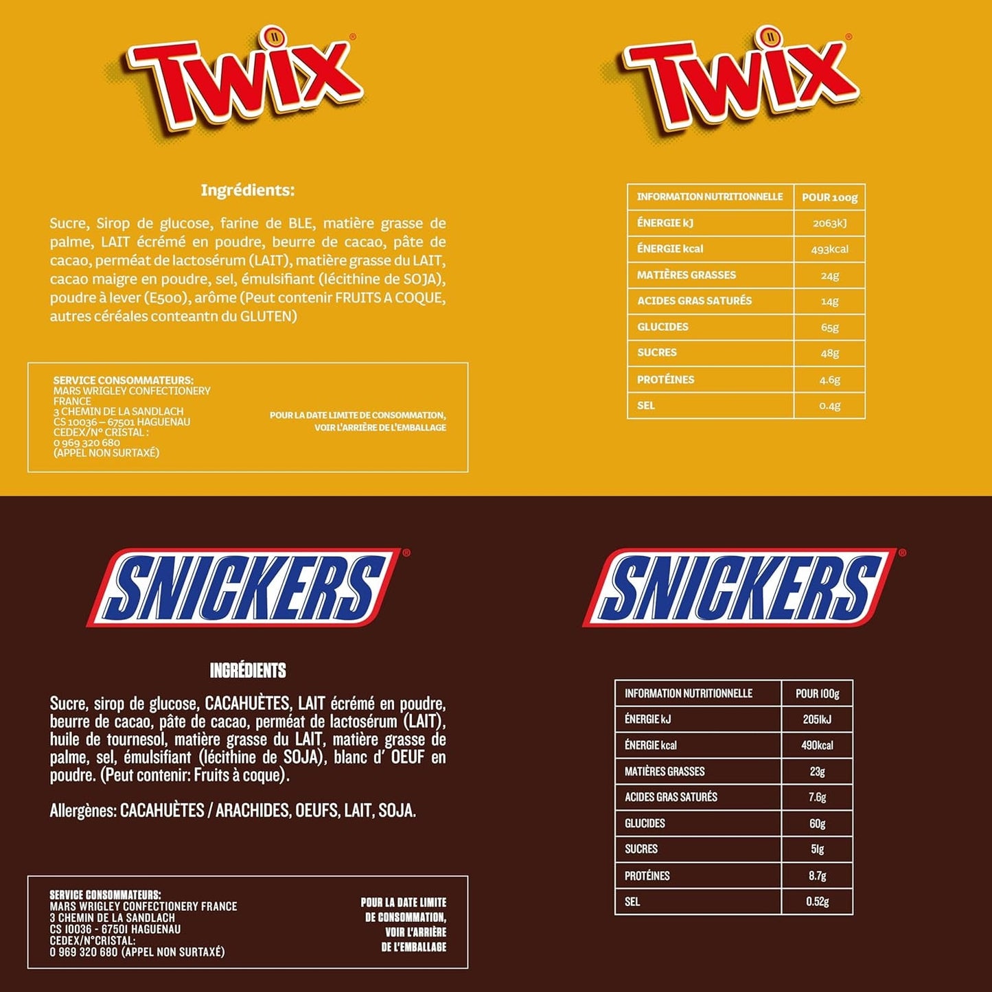 Minis mixtos, Snickers, Bounty, Twix, Milky Way, paquete a granel de chocolate, un paquete (1 x 400 g) (paquete de 5)