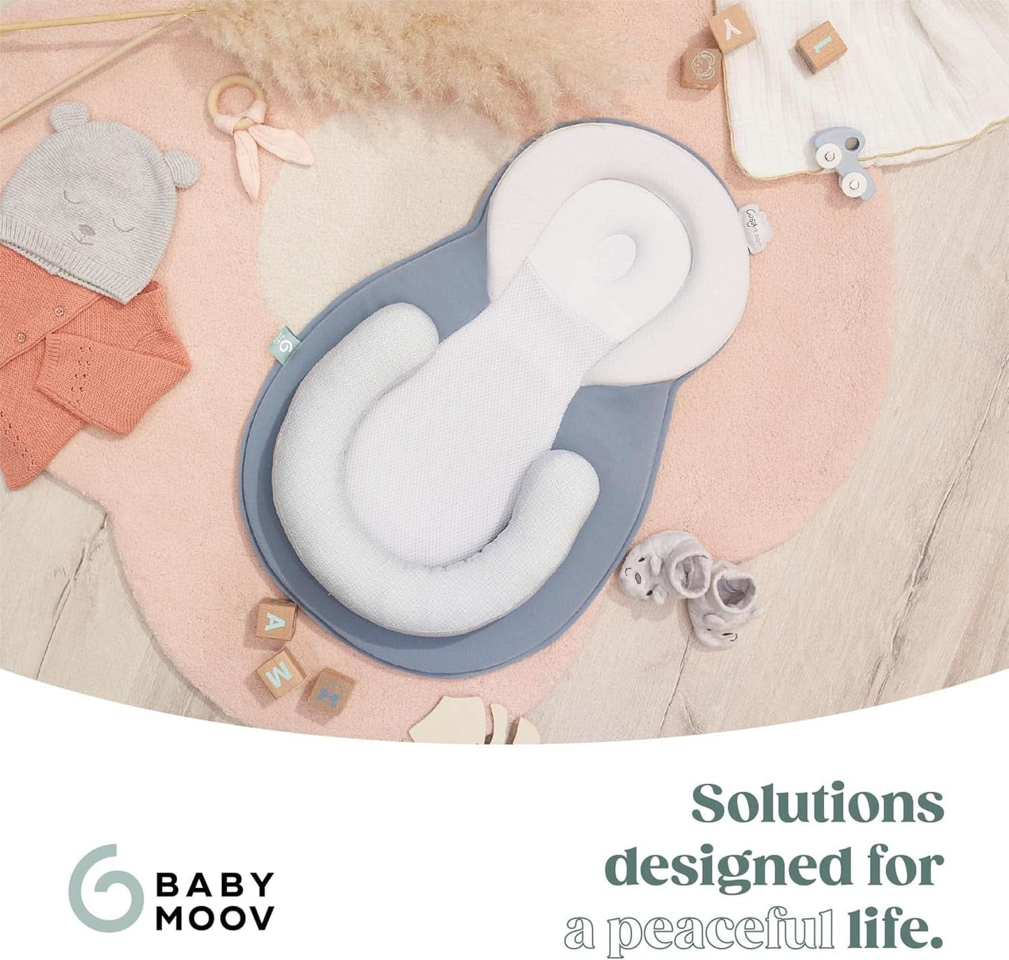 Babymoov Cosydream Almohada posicionadora Mosaic para bebés para aliviar los cólicos y prevenir la plagiocefalia, 0-3 meses Accesorios Alimentación y Lactancia Tienda Bebe Naty