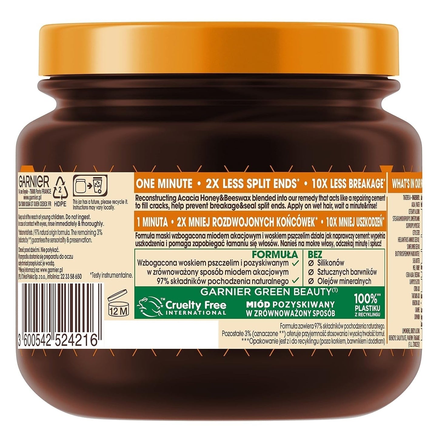Mascarilla capilar Garnier Botanic Therapy Tesoros de Miel 340ml Mascarilla capilar Naty Shop