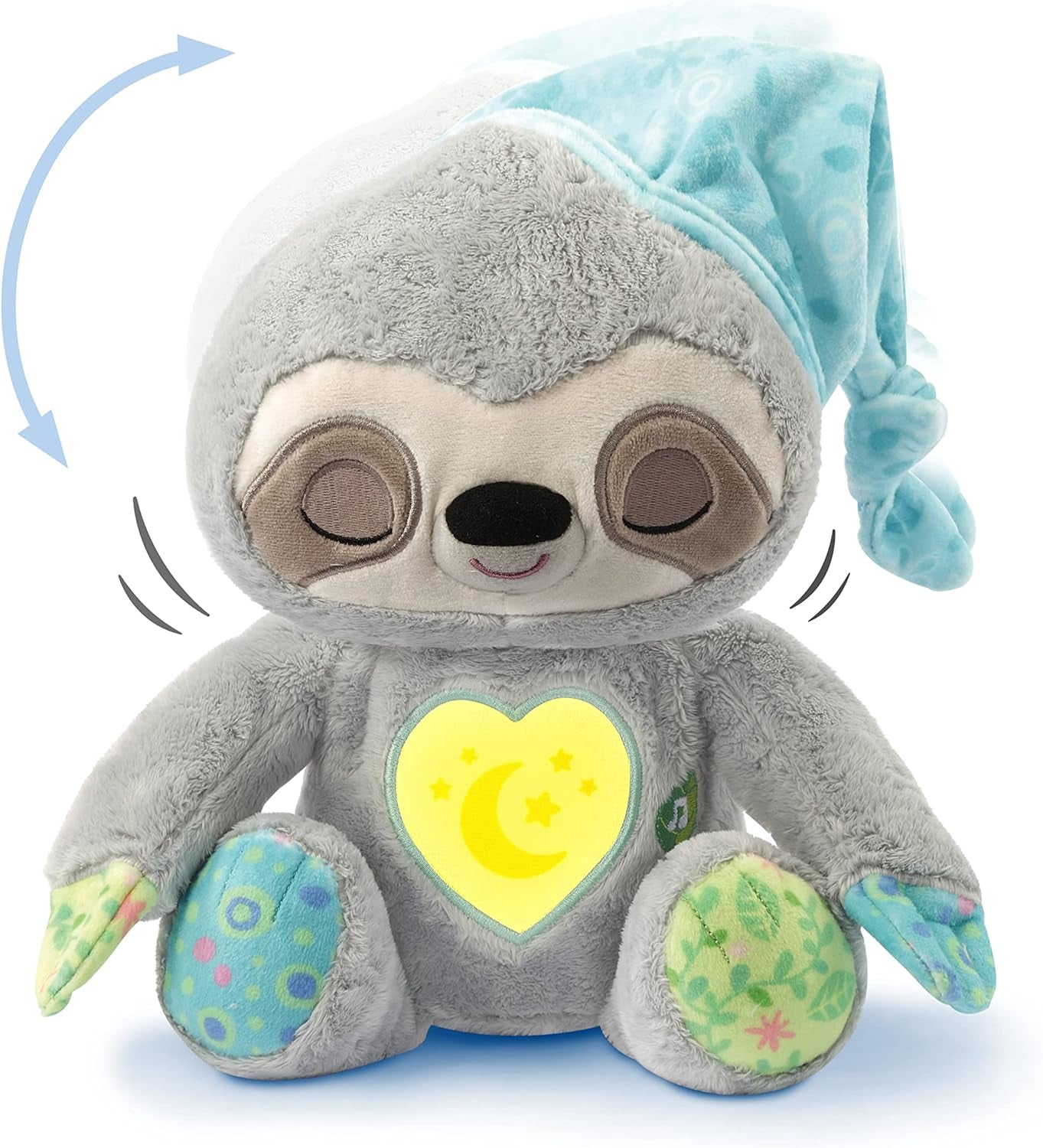 VTech Baby Schnarchi, el perezoso dormilón - Lindo peluche para conciliar el sueño - Con sonidos naturales y cotidianos, música y luz nocturna - Para bebés desde el nacimiento Bebe Toys Naty Shop
