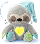 VTech Baby Schnarchi, el perezoso dormilón - Lindo peluche para conciliar el sueño - Con sonidos naturales y cotidianos, música y luz nocturna - Para bebés desde el nacimiento Bebe Toys Naty Shop
