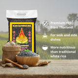 ARROZ ROYAL THAI - Arroz negro pegajoso - 10 x 1 kg - Multipack