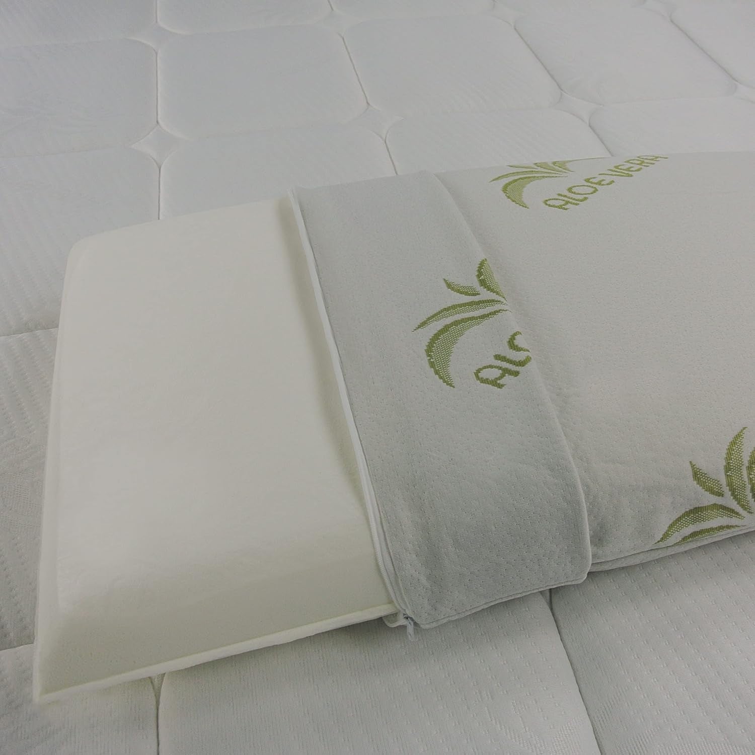 Almohada viscoelástica jabonera con forro de aloe vera Naty Shop almohadas estándar