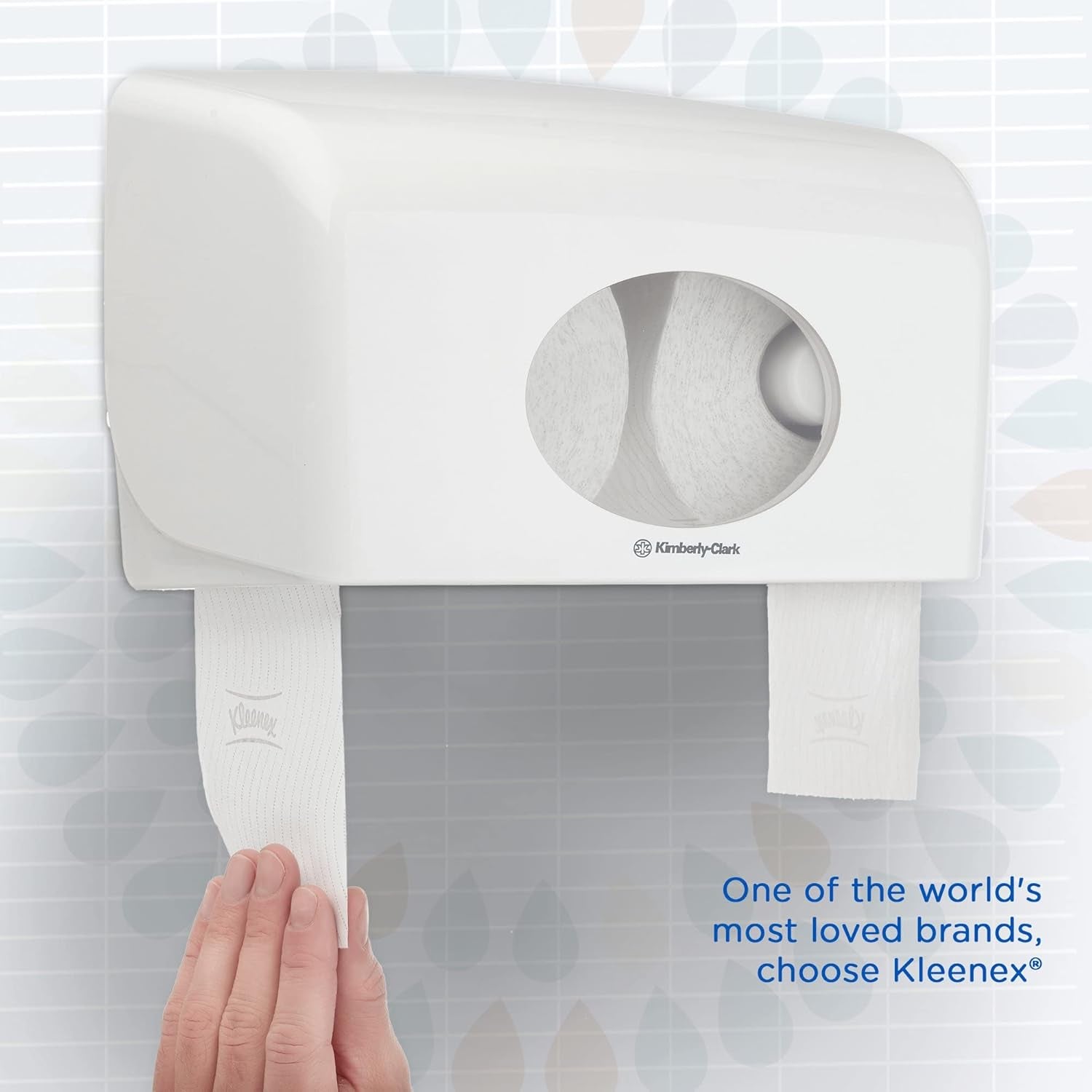 Kleenex Standard Roll 8441 Papel higiénico - Papel higiénico de 2 capas - 6 paquetes de 6 rollos x 600 hojas cada uno, blanco (36 rollos/21,600 hojas en total)