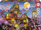 Educa - Puzzle 500 piezas para adultos | casa de hadas, puzzle de 500 piezas para adultos y niños a partir de 11 años, fantasía, cuentos de hadas, hadas (19554) Puzzle Naty Shop Título predeterminado