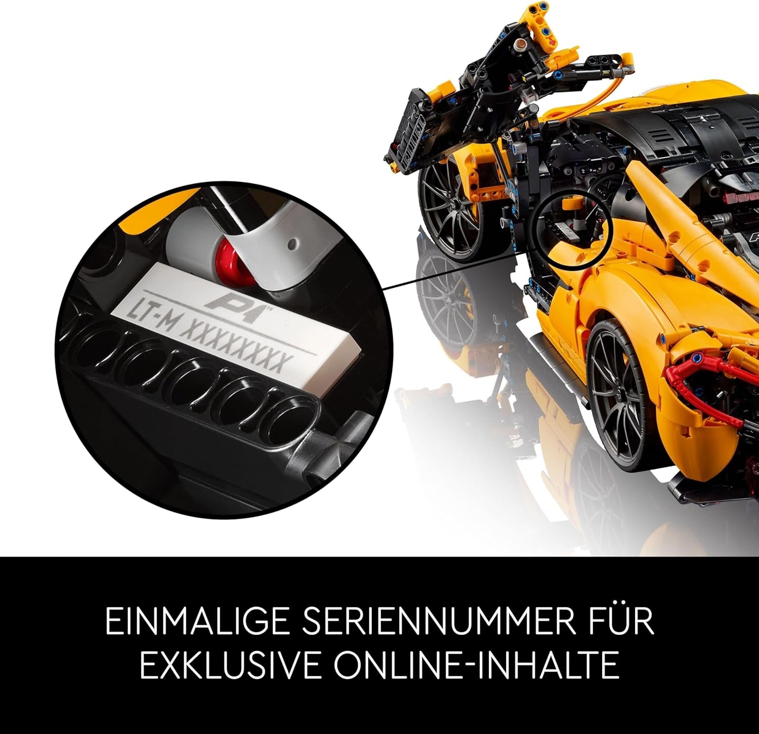 LEGO Technic Juego de superdeportivo Mclaren P1 para adultos, regalo para aficionados a los coches, motor de pistón V8, transmisión de 7 velocidades, coche a escala, juego de coches de juguete 42172 Juegos de construcción Besuche den LEGO-Store