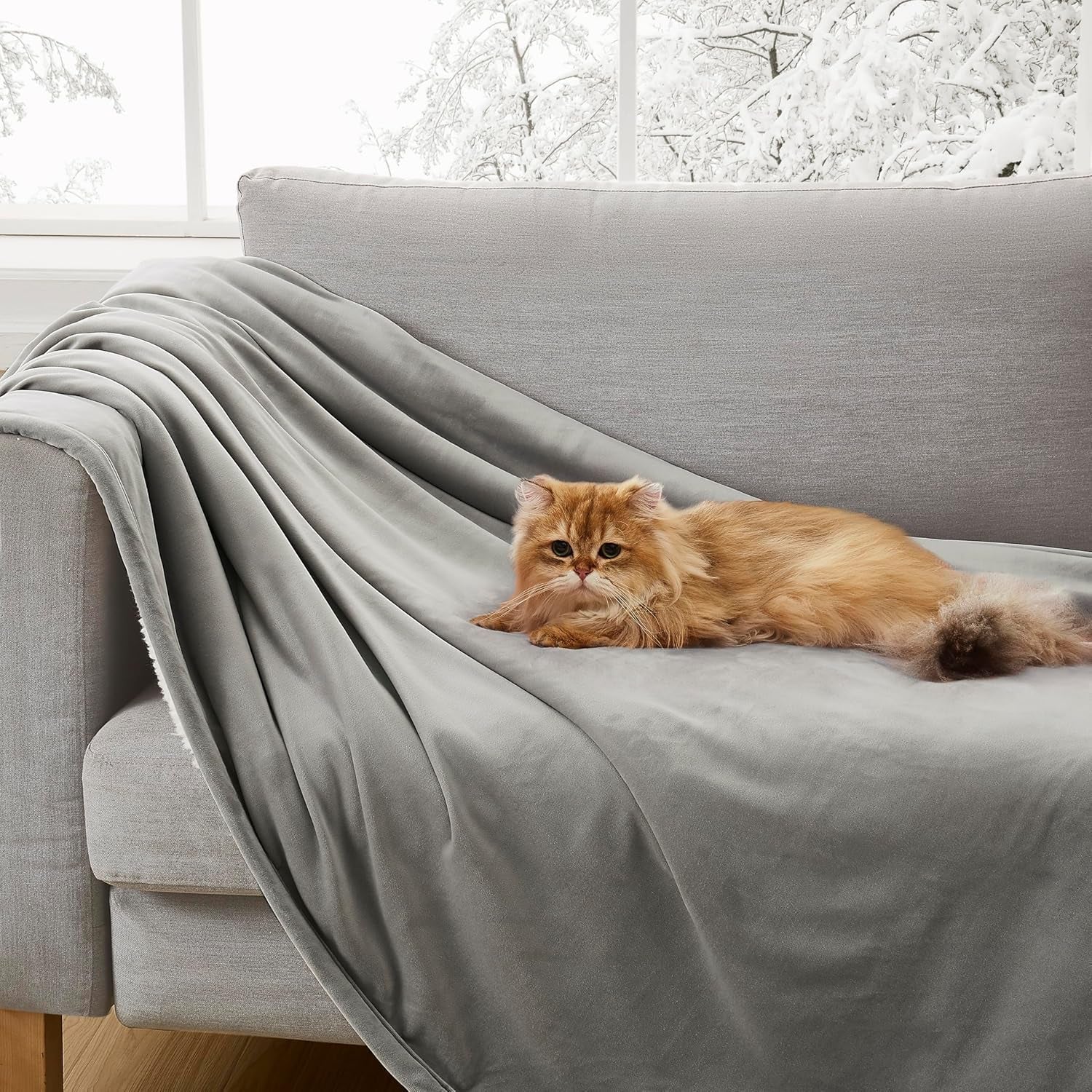 UGG 01465 Bliss Sherpa Throw Blanket Totalmente reversible para sofá o cama Lavable a máquina Cuidado fácil Suave felpa Mantas de lujo de gran tamaño 178 x 127 cm Seal Naty Shop Edredones y edredones