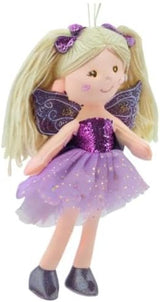 11766 Muñeca de Tela Hada Peluche Princesa 30cm Púrpura