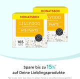 LILLYDOO Pantalones Skin Friendly Talla 5 (12-17kg) Caja Mensual (105 Piezas)