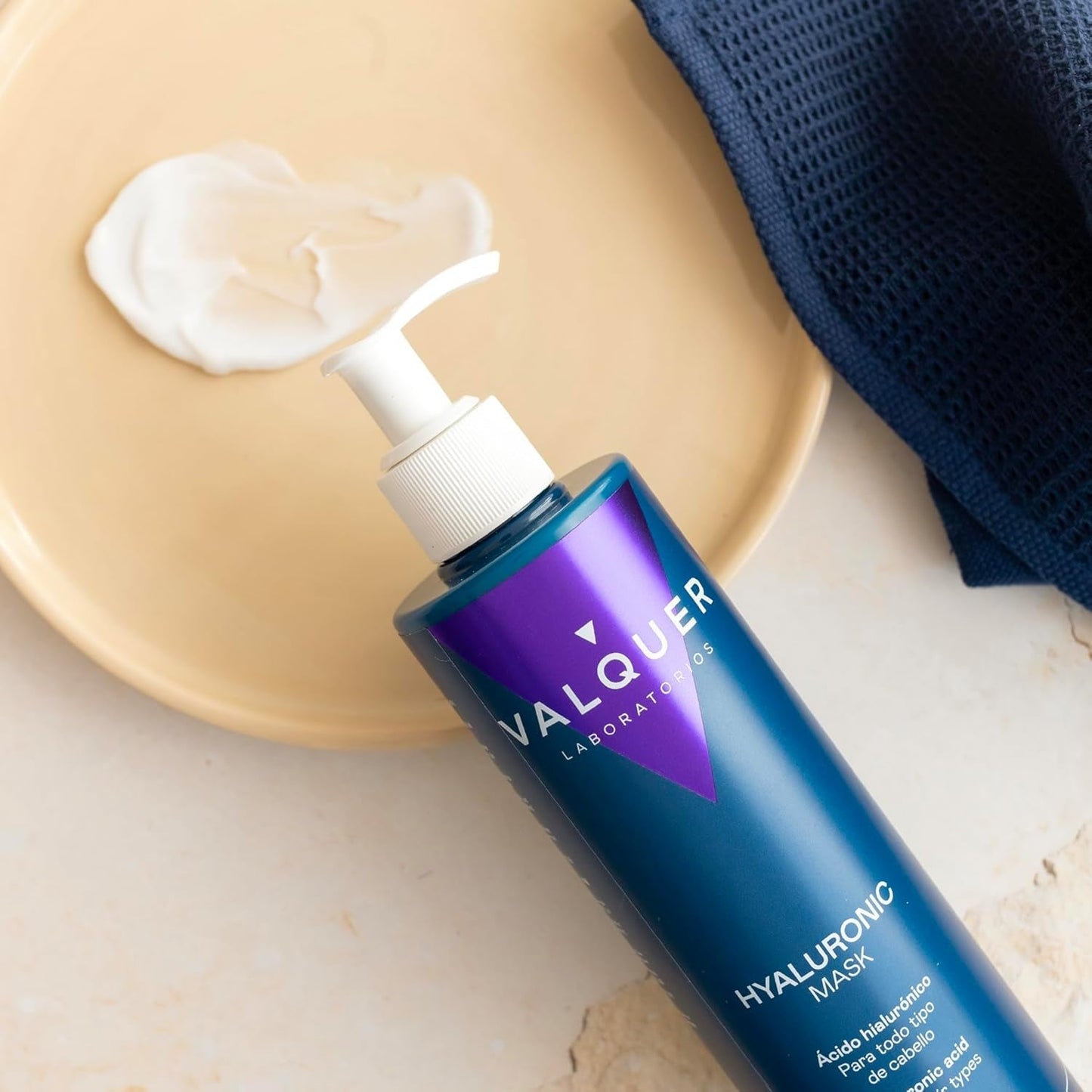 Valquer Tratamiento Capilar Hialurónico - Mascarilla Capilar Hidratante con Aroma a Lavanda - Sin Sulfatos ni Siliconas - 975 ml Naty Shop Mascarilla Capilar