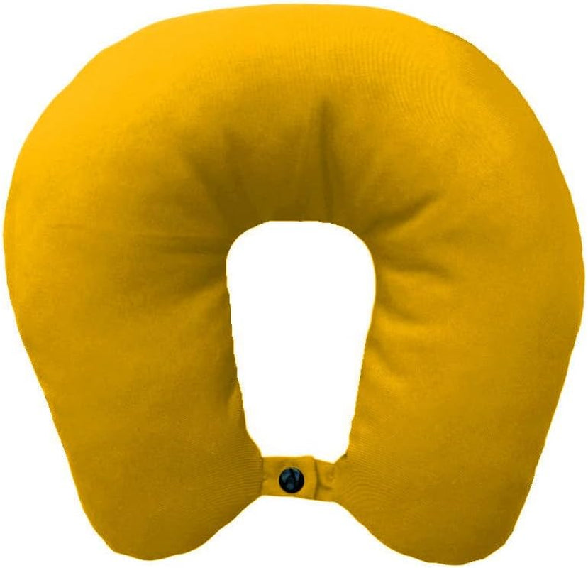Lemos Home Almohada para el cuello con relleno de microfibra, almohada de apoyo para el cuello, cómoda almohada de viaje para avión, coche, oficina, ideal para camping, vacaciones y dispositivos de viaje (verde menta)