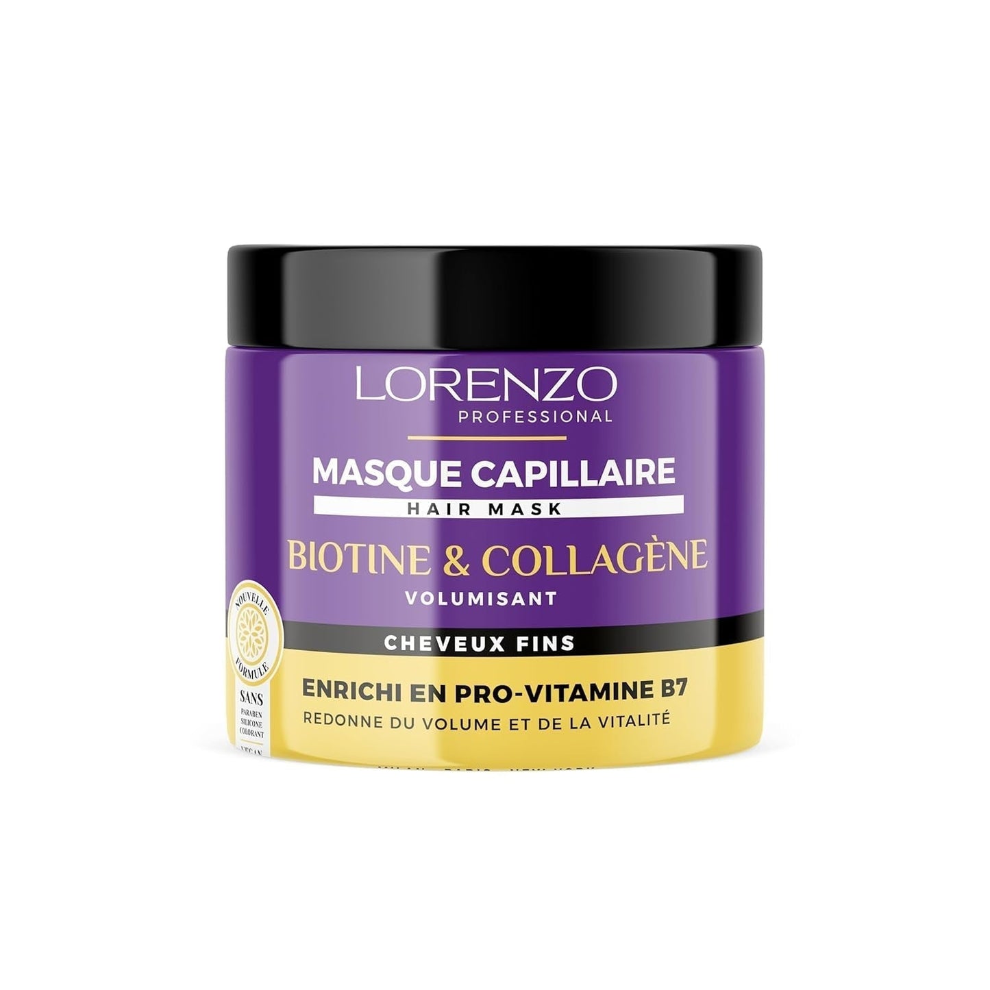 Mascarilla capilar con ajo negro (cabello frágil) 500 ml Naty Shop Mascarilla capilar Biotina Colágeno