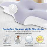 Hothands Almohada De Espuma Viscoelástica Almohada Ortopédica Ergonómica Lado Espalda Almohada para Alivio Del Dolor Abdominal Mejora La Calidad Del Sueño 62X41X13/11Cm Almohadas Ortopédicas Cervicales Naty Shop