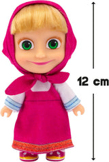 Muñeca Masha y Michka de 12 cm, traje de verano coleccionable, modelo de juguete para 3 años en adelante MHA001