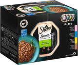 Bandeja recolectora de salsa Sheba Multipack, variedad fina MSC, 4x12x85g
