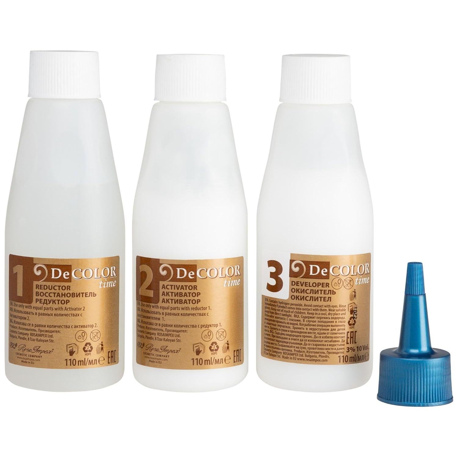 Sistema de tinte para el cabello DeColor Time | eliminación de tintes para el cabello | recupera tu color natural de cabello | eliminación del color pintado | 330 ml tinte para el cabello Naty Shop