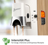 Cafetera espresso con cápsulas PHILIPS Senseo Select - Intensity Plus, con función Memo para 3 especialidades de café, Crema Plus, producto ecológico, alta calidad, blanco sedoso (CSA240/05)
