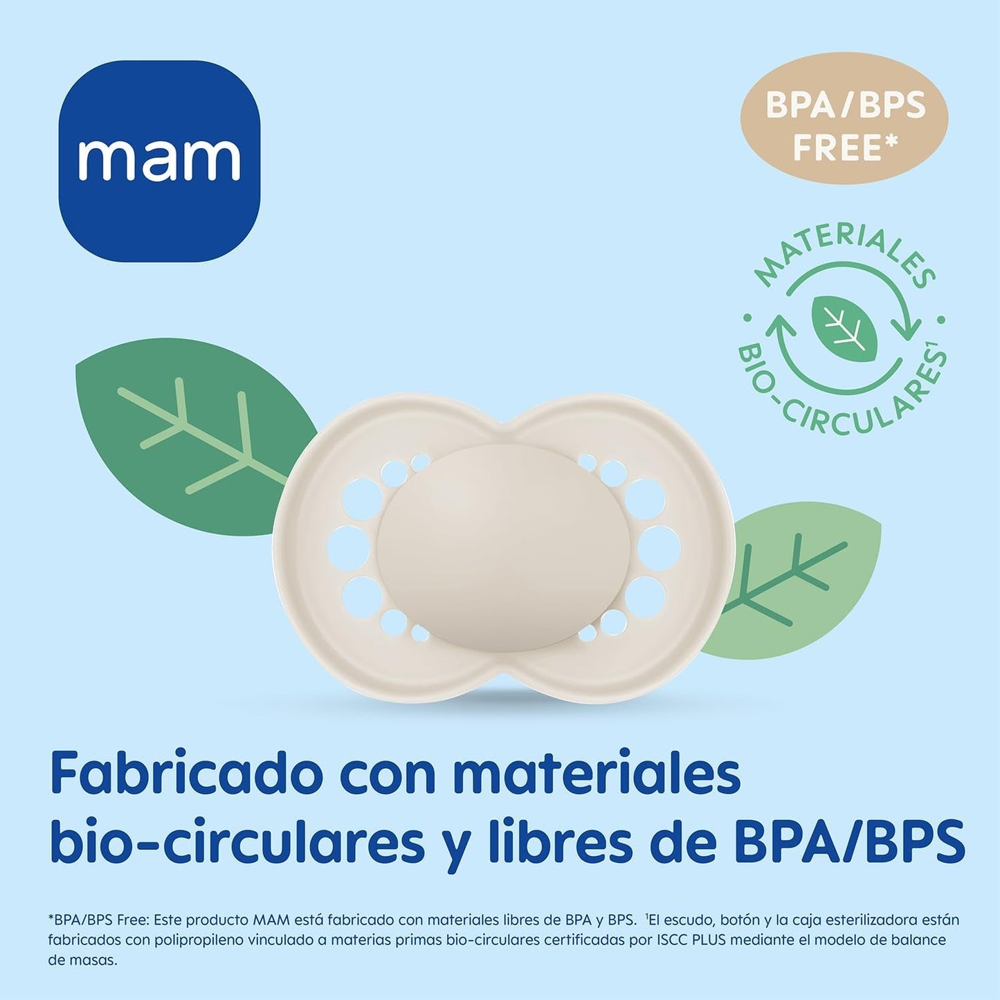 MAM Chupete para bebé 0-2 meses Simétrico Plano Tetina flexible Silicona suave Fácil de usar Con caja autoesterilizante Original Neutro Mate 2 piezas