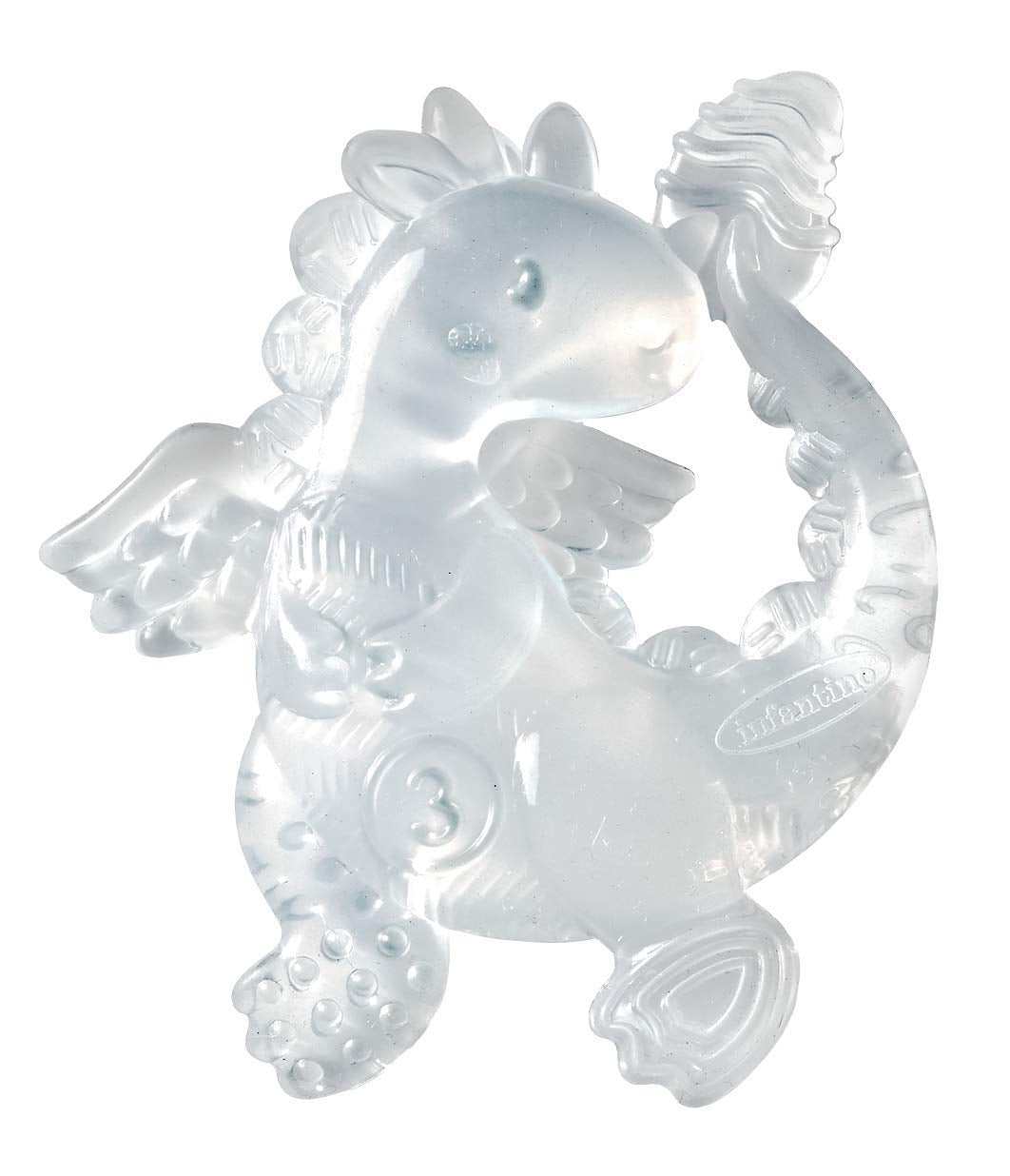 Infantino 316564-01 Infantino Anillos de dentición transparentes - Anillo de dentición suave, hecho de material no tóxico, para el desarrollo sensorial y apoyo a la dentición, multicolor