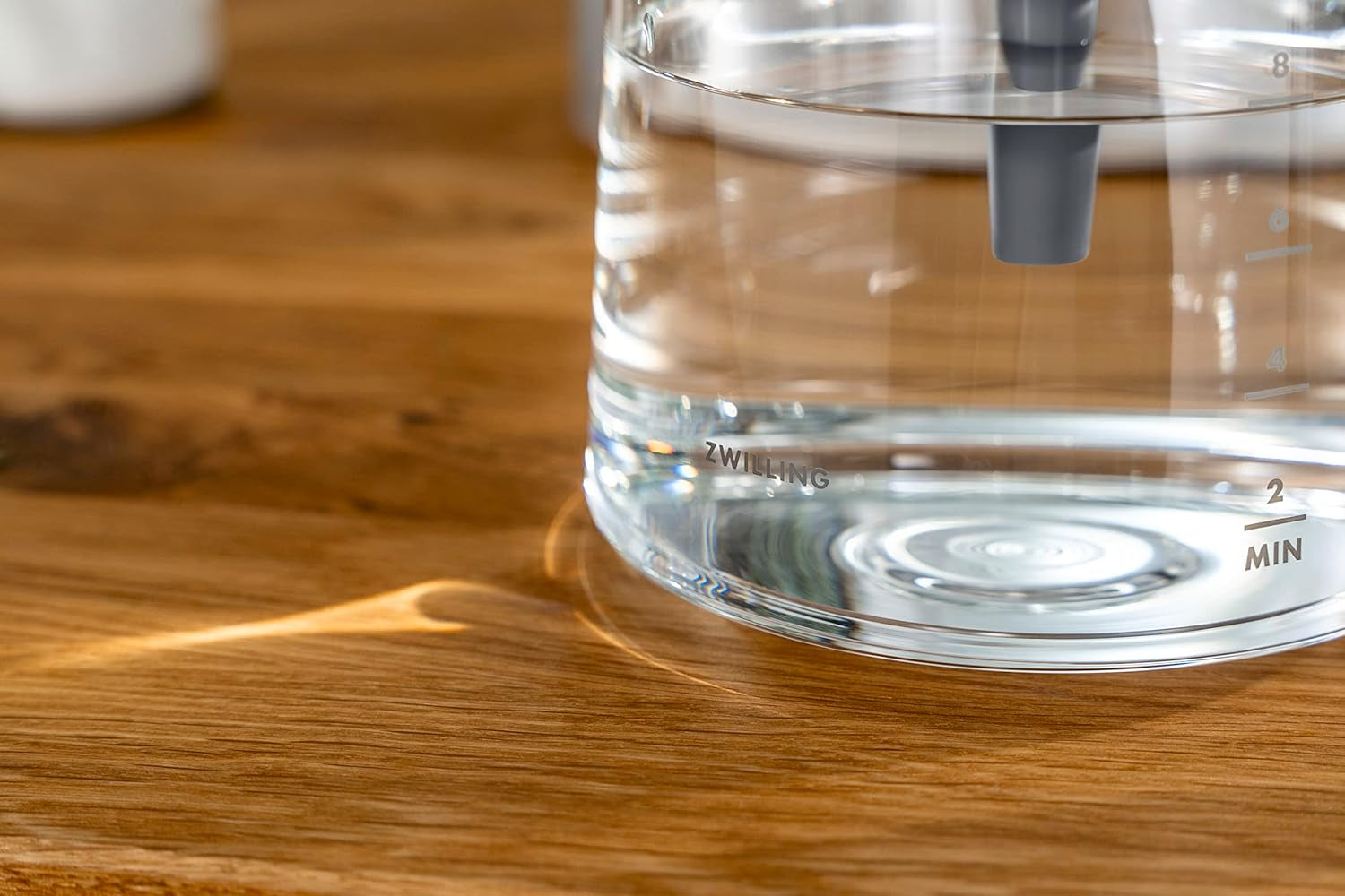 ZWILLING ENFINIGY Cafetera espresso de filtro con jarra de cristal de 1,5 l, cafetera espresso con caldera de acero inoxidable, función de floración y descalcificación inteligente, plástico, plata