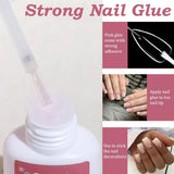 Juego de 240 uñas postizas cortas – Uñas postizas artificiales naturales cortas para pegar – Uñas artificiales degradadas desnudas para extensiones de uñas en caja (degradado desnuda)