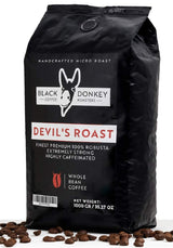 ASADO DEL DIABLO | Café en grano 1KG | Café extremadamente fuerte | Café con alto contenido en cafeína | Robusta premium de