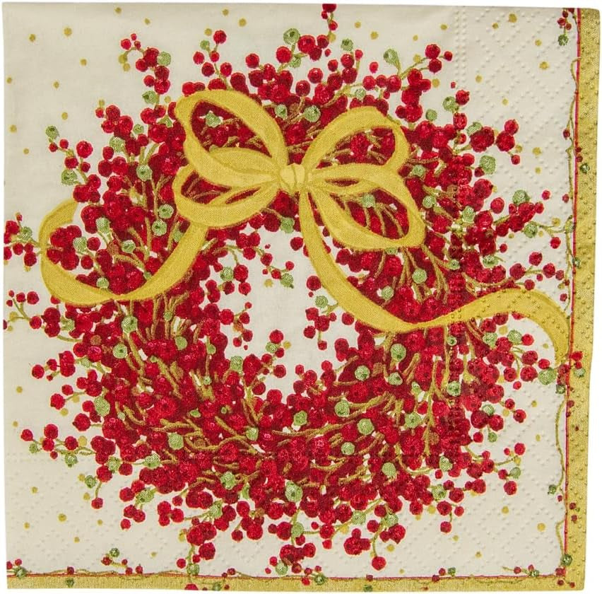 8070C Servilletas de papel de tres capas, 20 piezas, 25 x 25 cm, Pepperberry