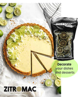 200gr Limas secas para cocktail|frutos secos para cócteles sin azúcar, decoración, repostería, Navidad, bebidas, té|100% natural Rodajas de lima secas para ginebra, cocktail de noche Productos deshidratados Naty Shop