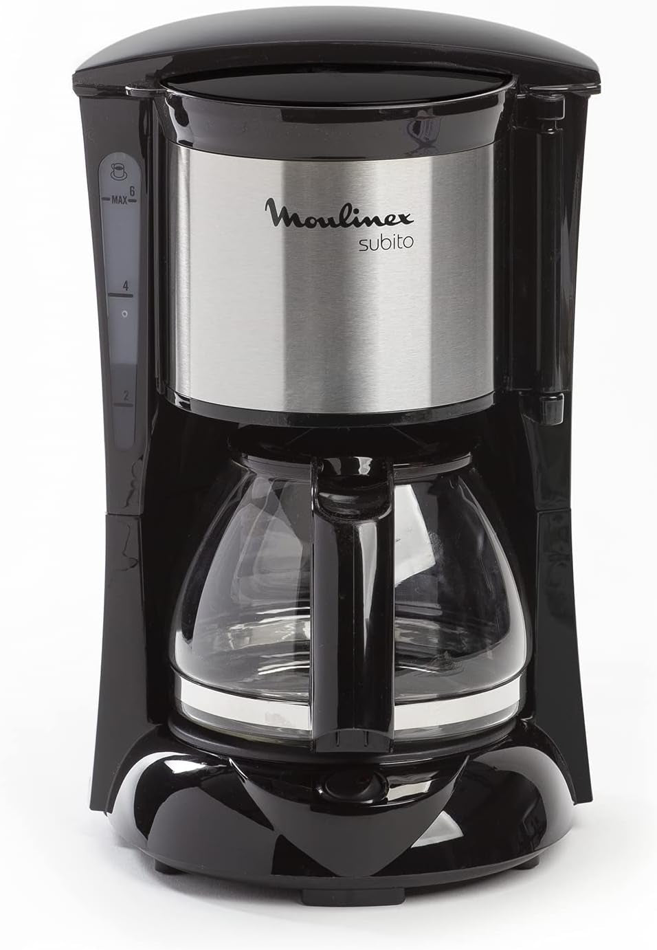 FG150813 Cafetera Subito, 6 tazas, Negro/Acero inoxidable