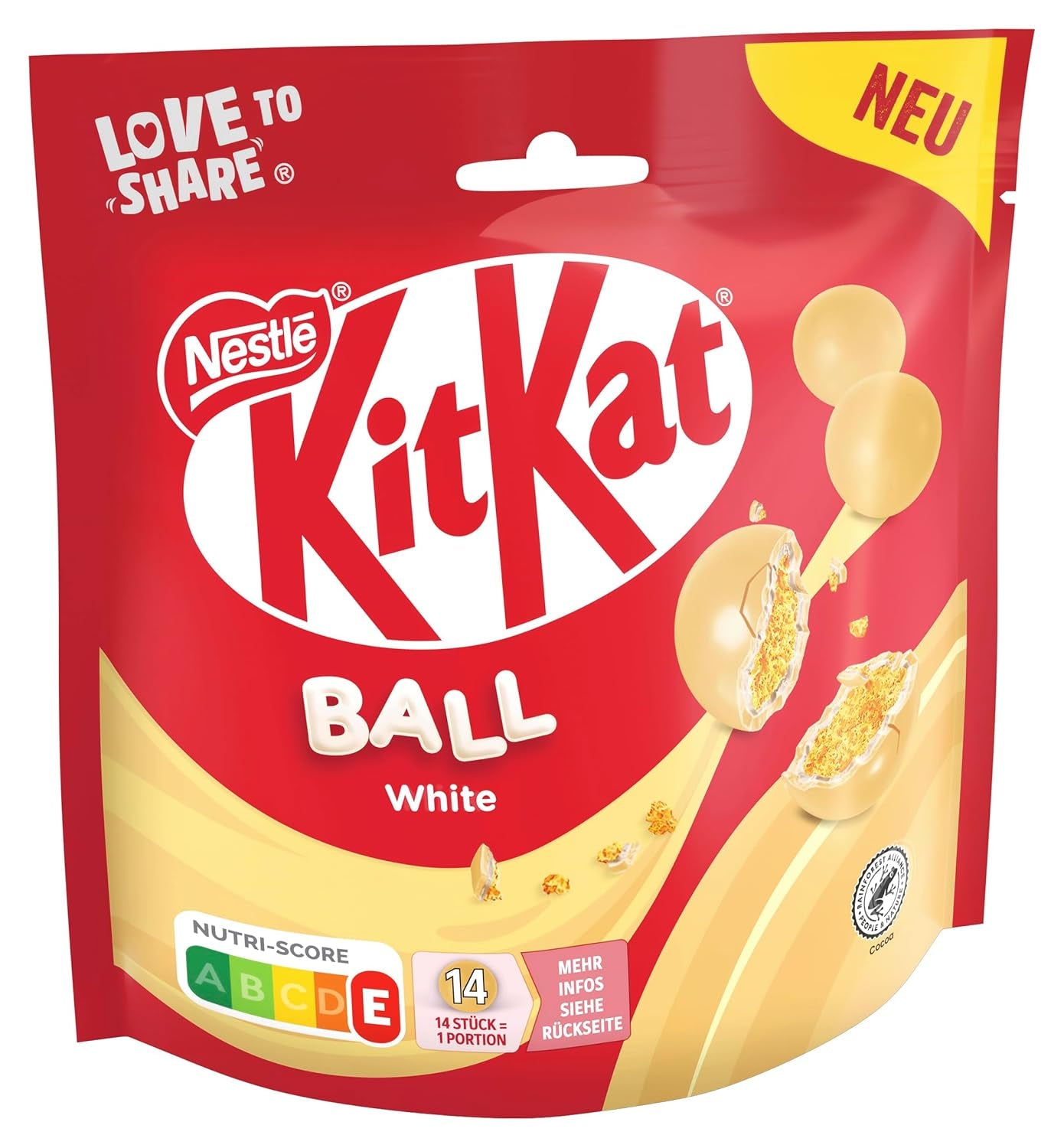 Bolas blancas NESTLÉ, paquete de 1 (1 x 130g)