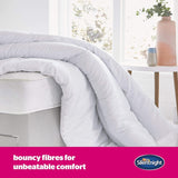 Colcha Silentnight "Ultrabounce", microfibra, blanco, cama individual Edredones y edredones Naty Shop