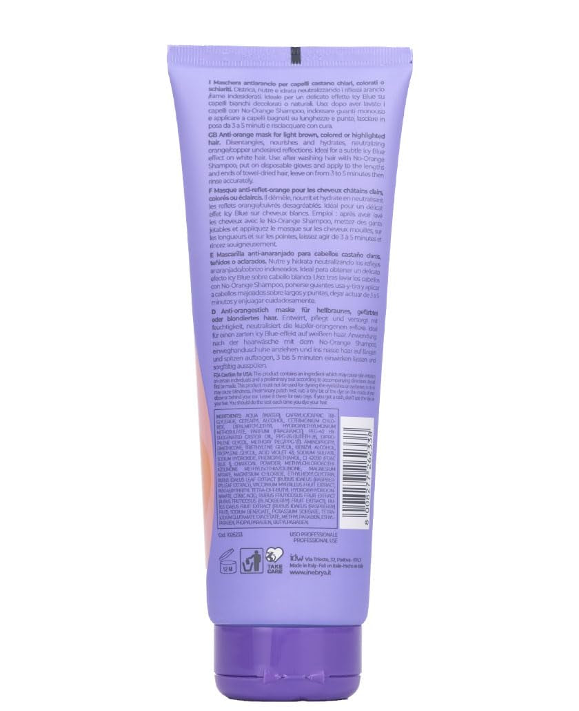 Inebrya Blondesse Mascarilla No-Naranja 250ml Mascarilla capilar Naty Shop